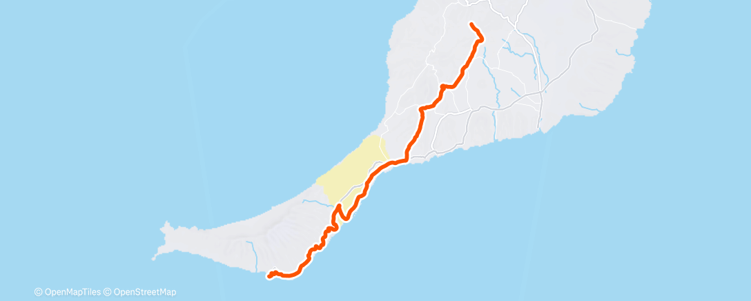 Map of the activity, Dia 5: Bikepacking Canarias - Fuerteventura