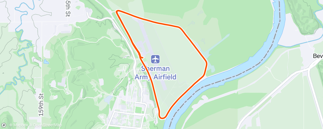 Map of the activity, Morning Run