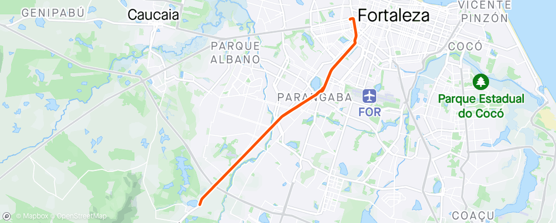 Mapa da atividade, Centro Fortaleza!