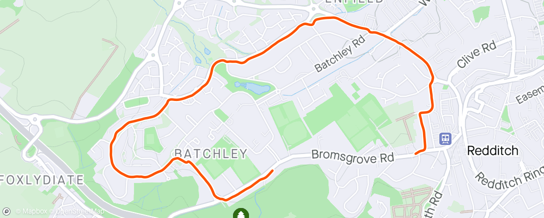 Map of the activity, Morning Run with Mabel 🦮 sniffing every patch of grass going!!