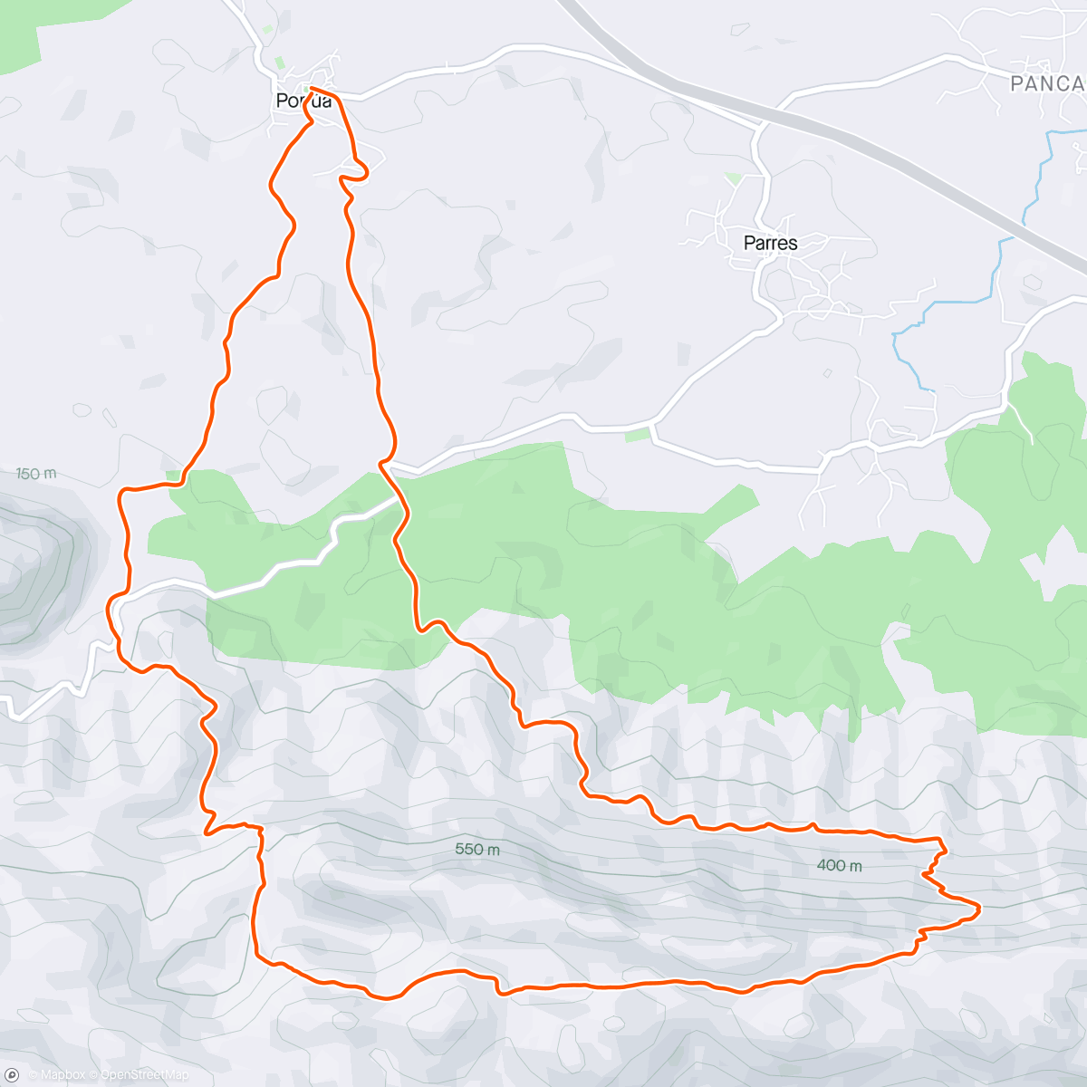 Mapa de la actividad (Trail del Cuera 2024)