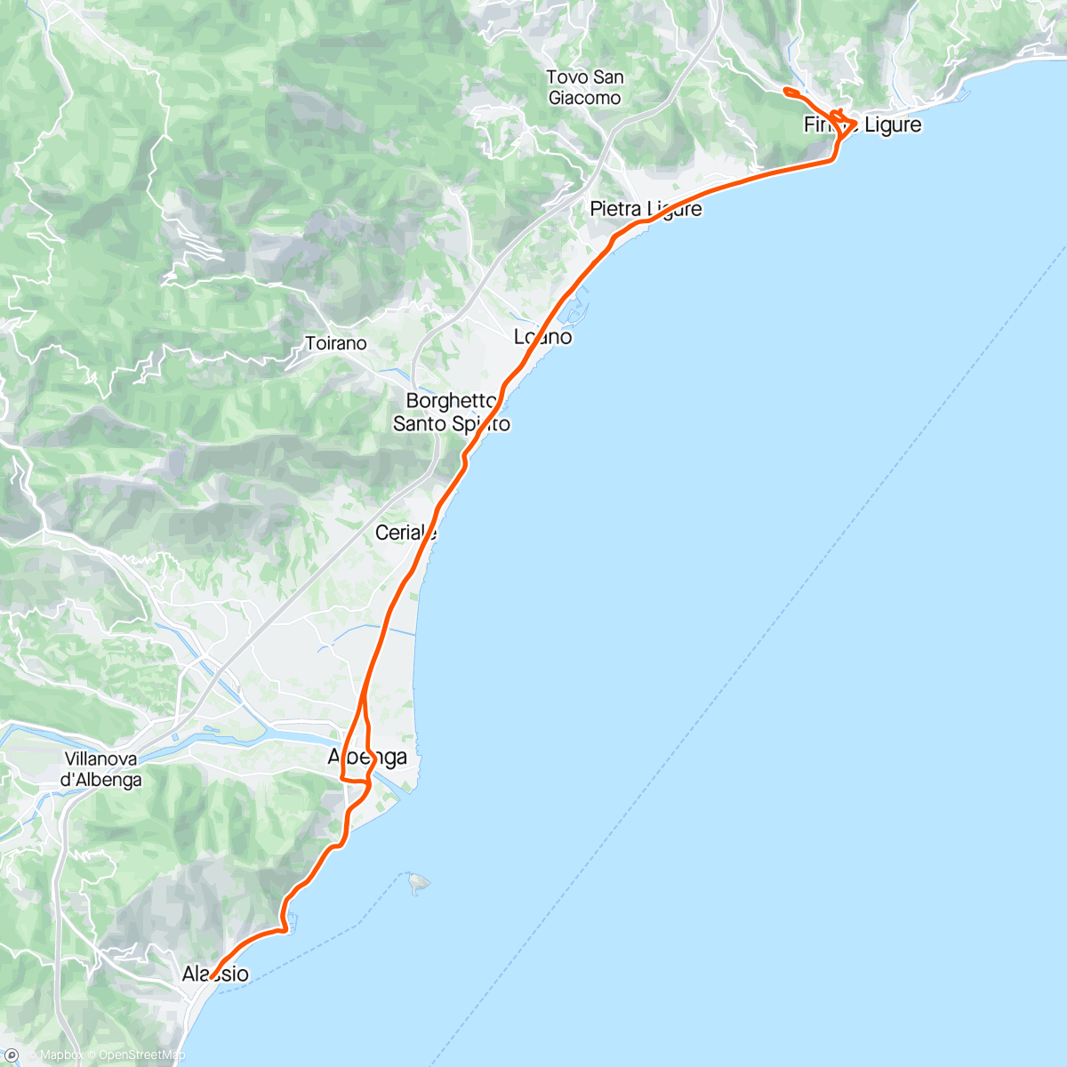 Map of the activity, Quarta tappa Giro d’Italia. Sino a -10 all’arrivo,tutto a posto