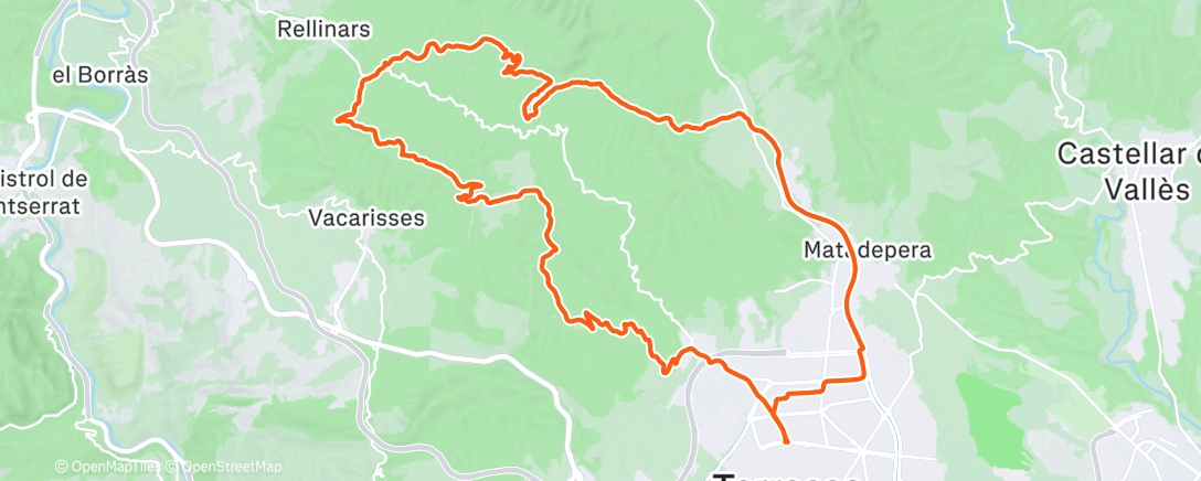 Карта физической активности (Morning E-Mountain Bike Ride)