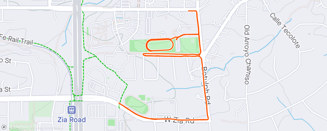 Map of the activity, ☀️ Afternoon Run