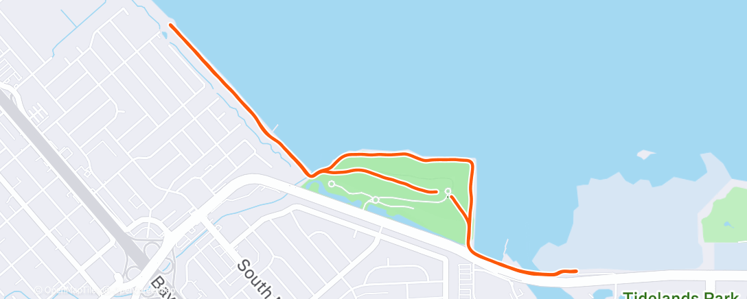 Map of the activity, Stanford treeathalon