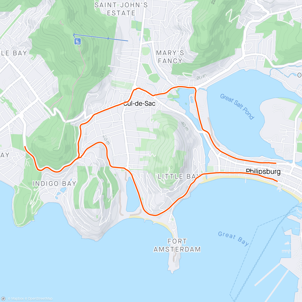 Map of the activity, After work(out)