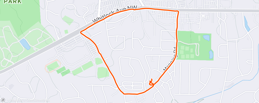 Map of the activity, Morning Walk