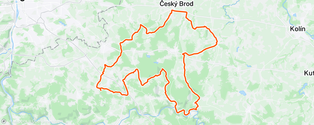 Map of the activity, Morning Ride