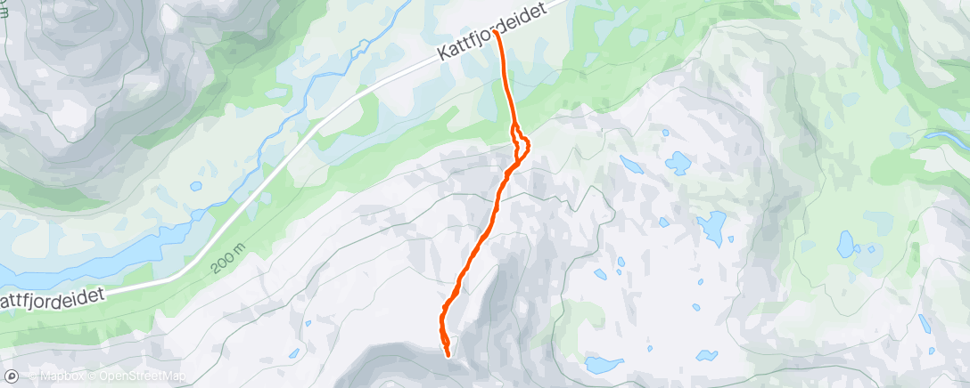Map of the activity, Go fast and straight up without a lot of turns 🎿 58:30h up 😊