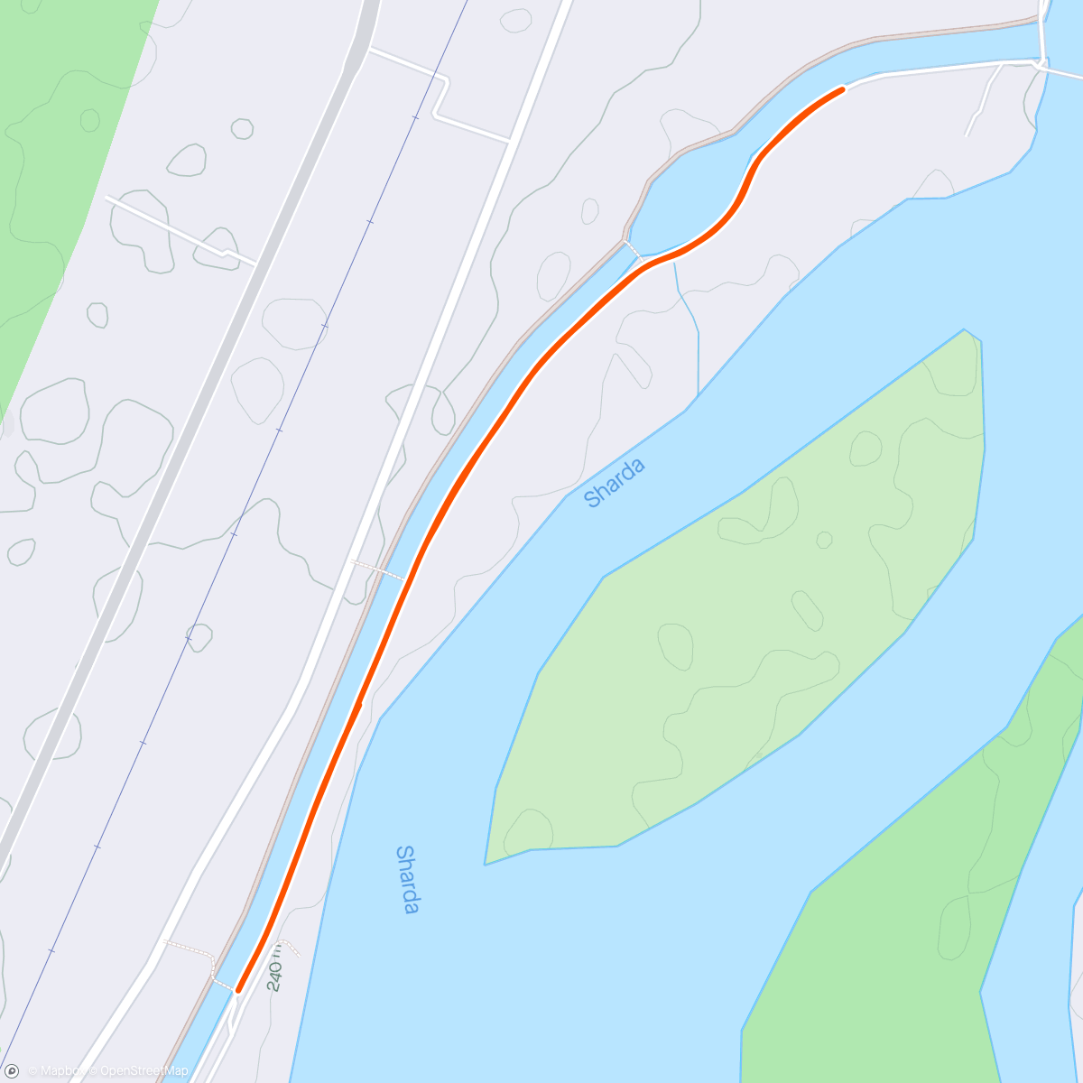 Mapa da atividade, Morning Run 5k