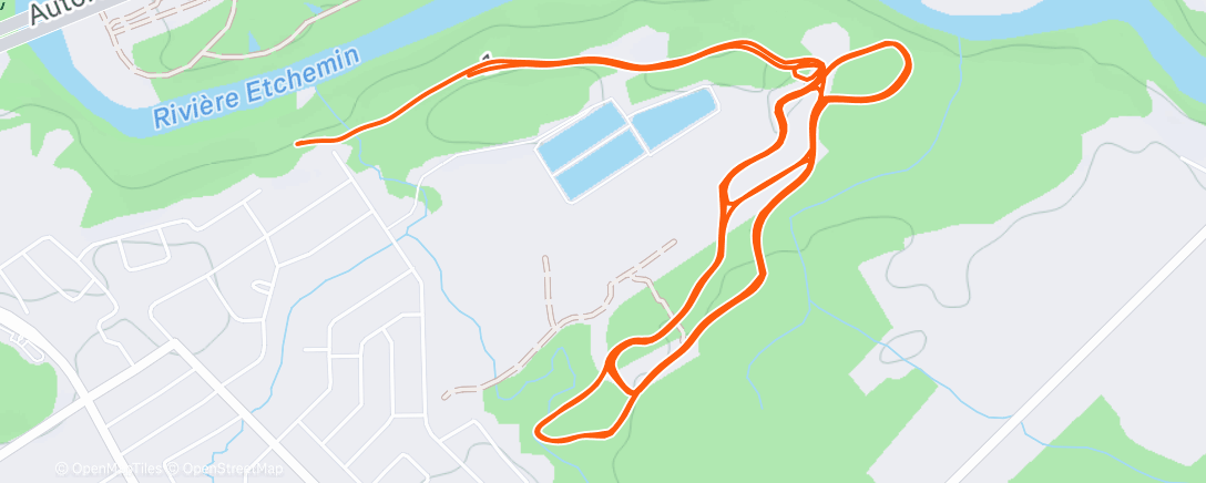 Map of the activity, SKI l'après-midi  ❄️