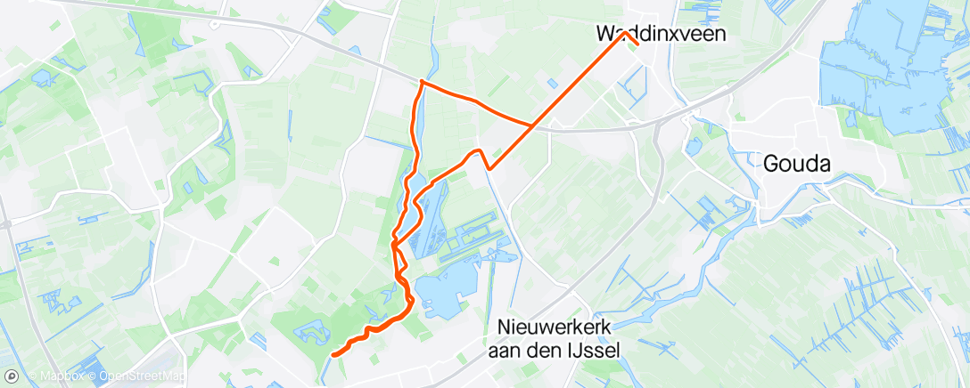 Map of the activity, Wednesday Night Rotte