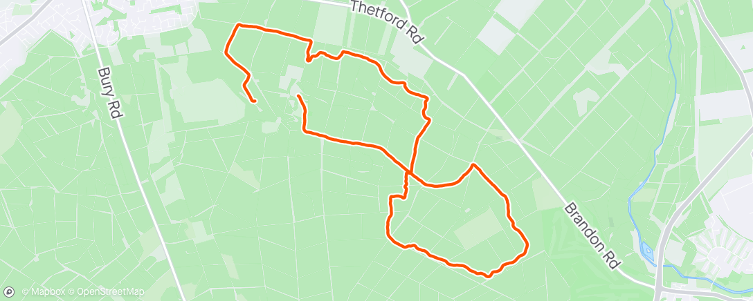 Map of the activity, Afternoon Ride with Mildred