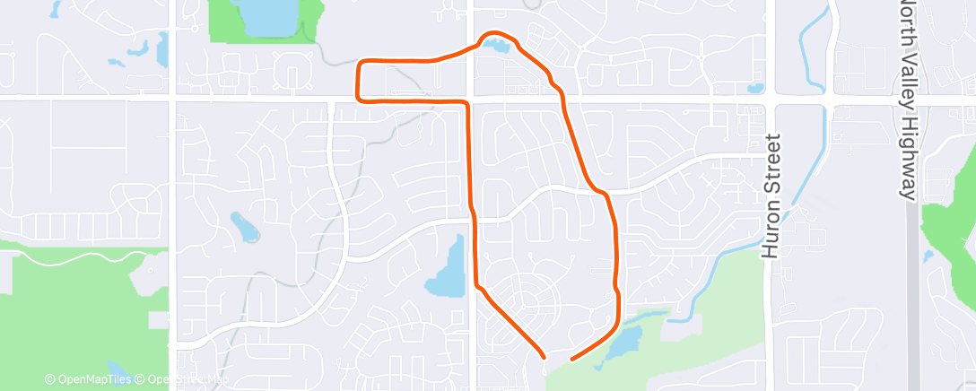Map of the activity, Morning Run