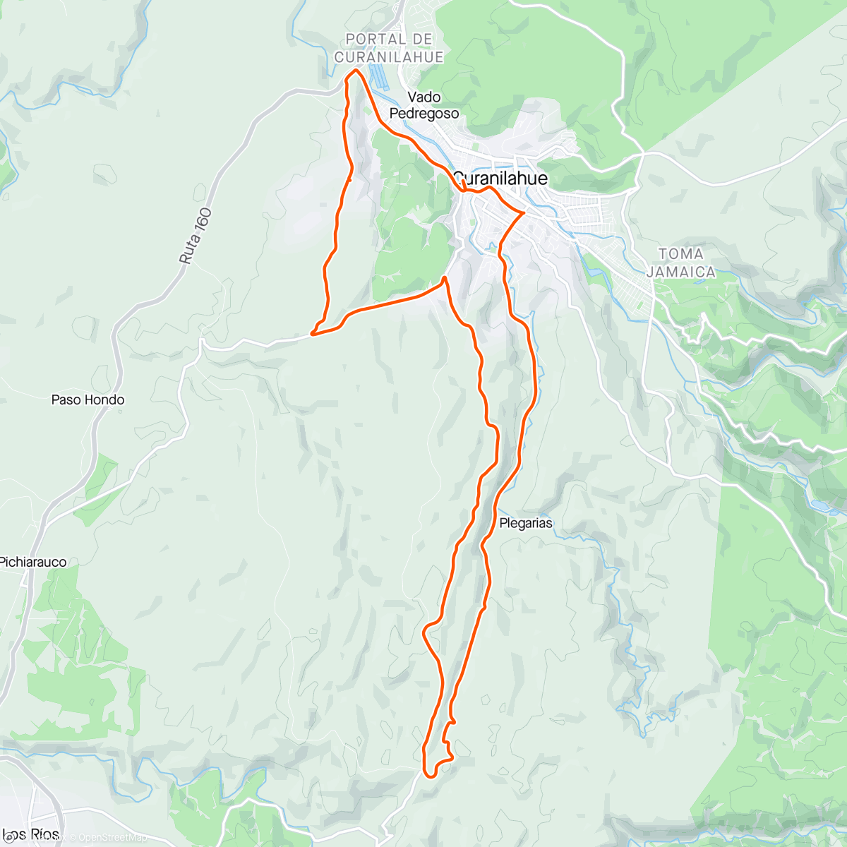 Mapa da atividade, Vuelta
