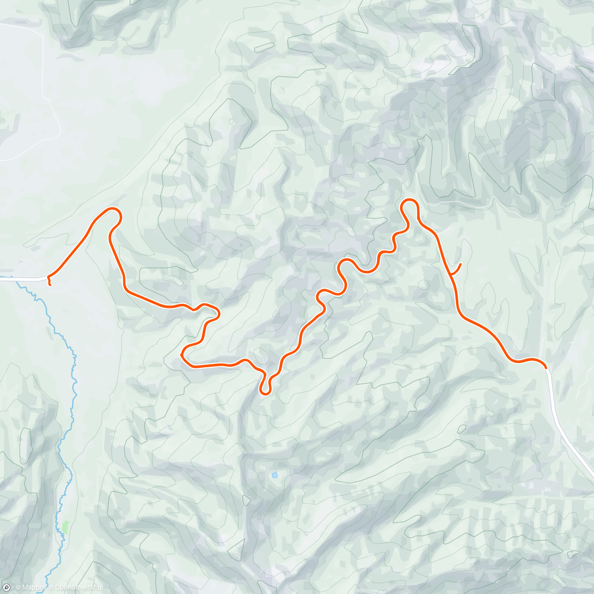Map of the activity, Thin air, heavy bike threshold