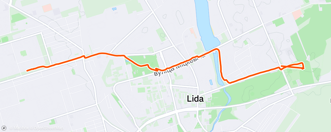Map of the activity, Утренний велозаезд