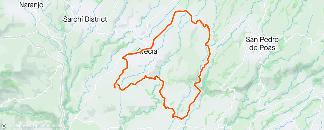 Mappa dell'attività Vuelta ciclística a la hora del almuerzo
