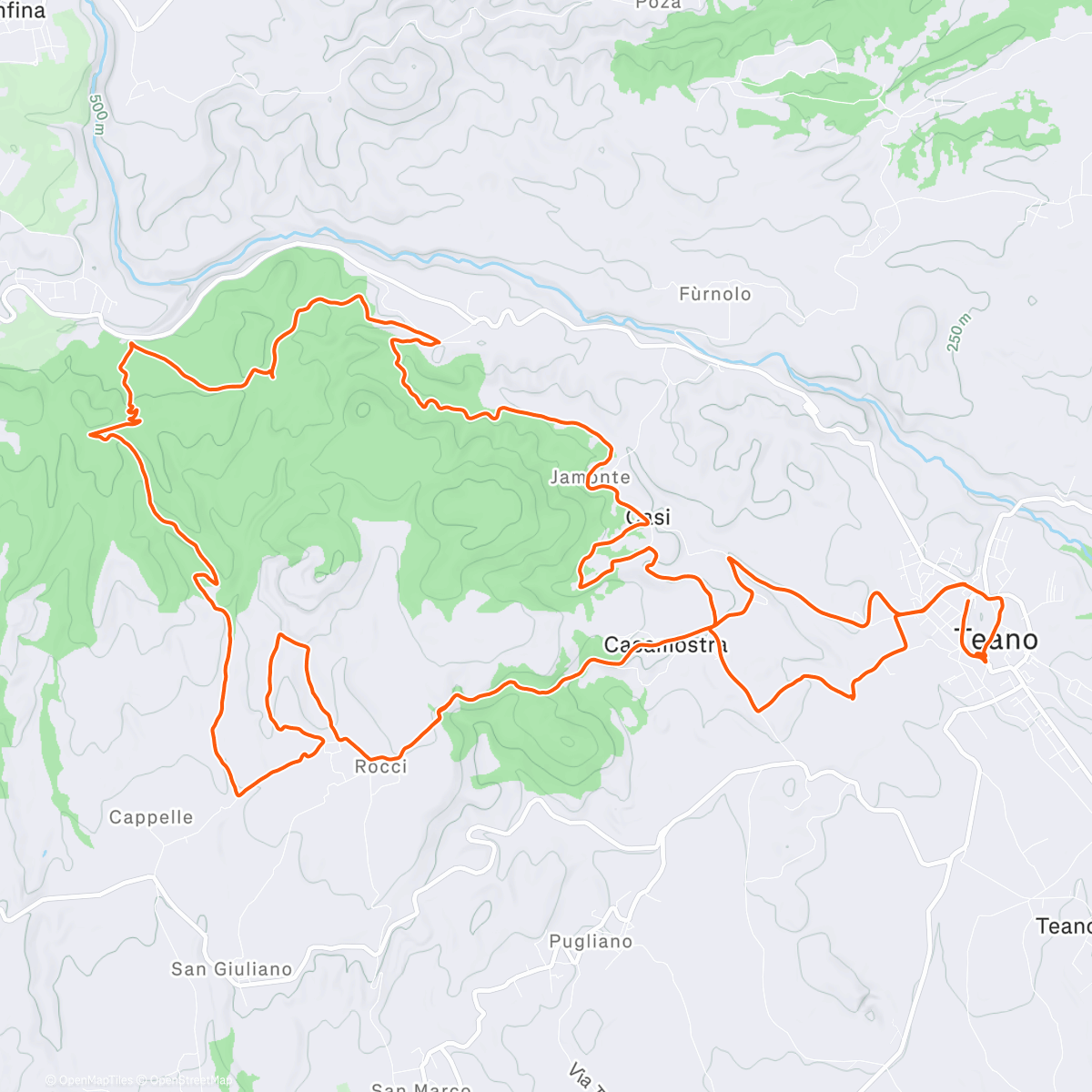 Map of the activity, Day 6 fatto☑️ con ASD IL TRICICLO SIDICINO 🟡⚫️