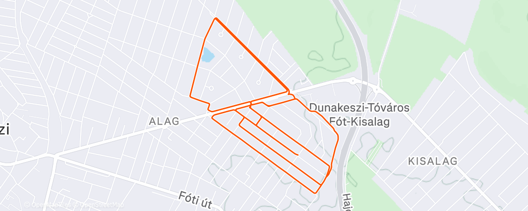 Map of the activity, Morning Run