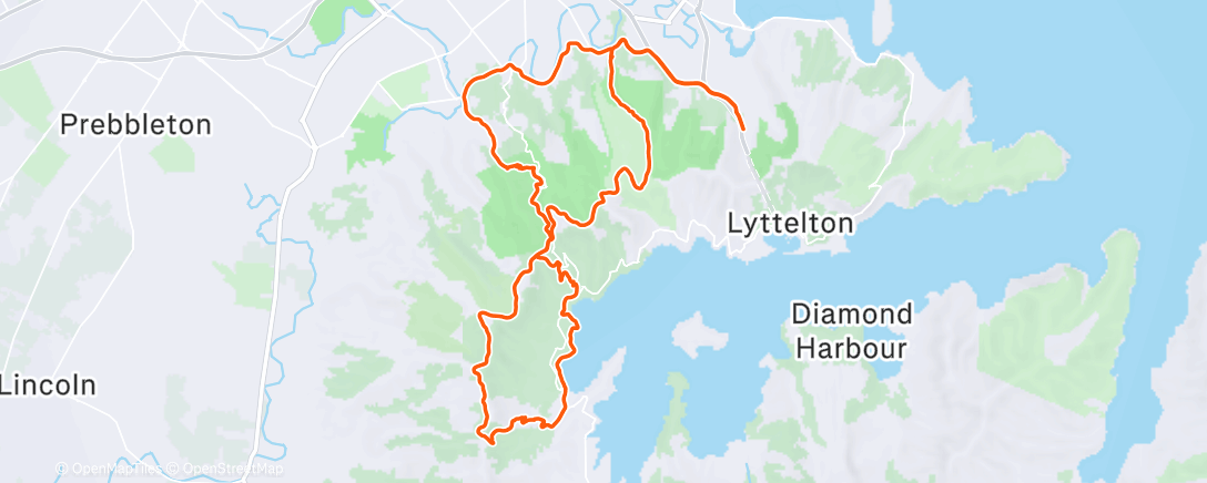 Map of the activity, Morning Mountain Bike Ride