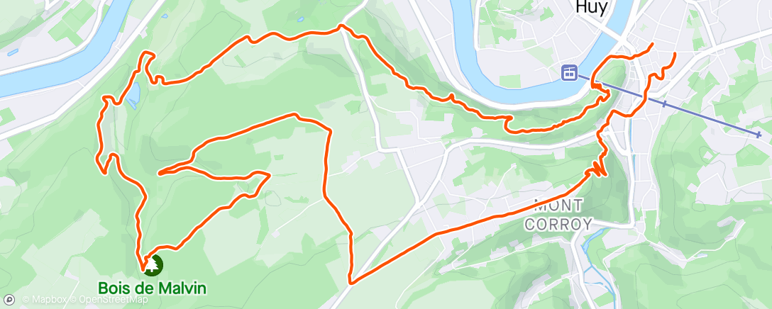 Mapa da atividade, Marche - Vallée de Solières par les bois