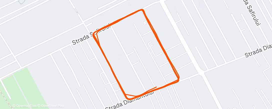 Map of the activity, Morning Run