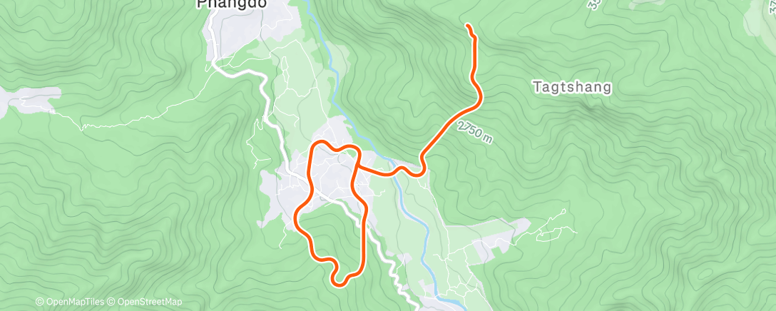 Map of the activity, MyWhoosh - 4min FTP #1