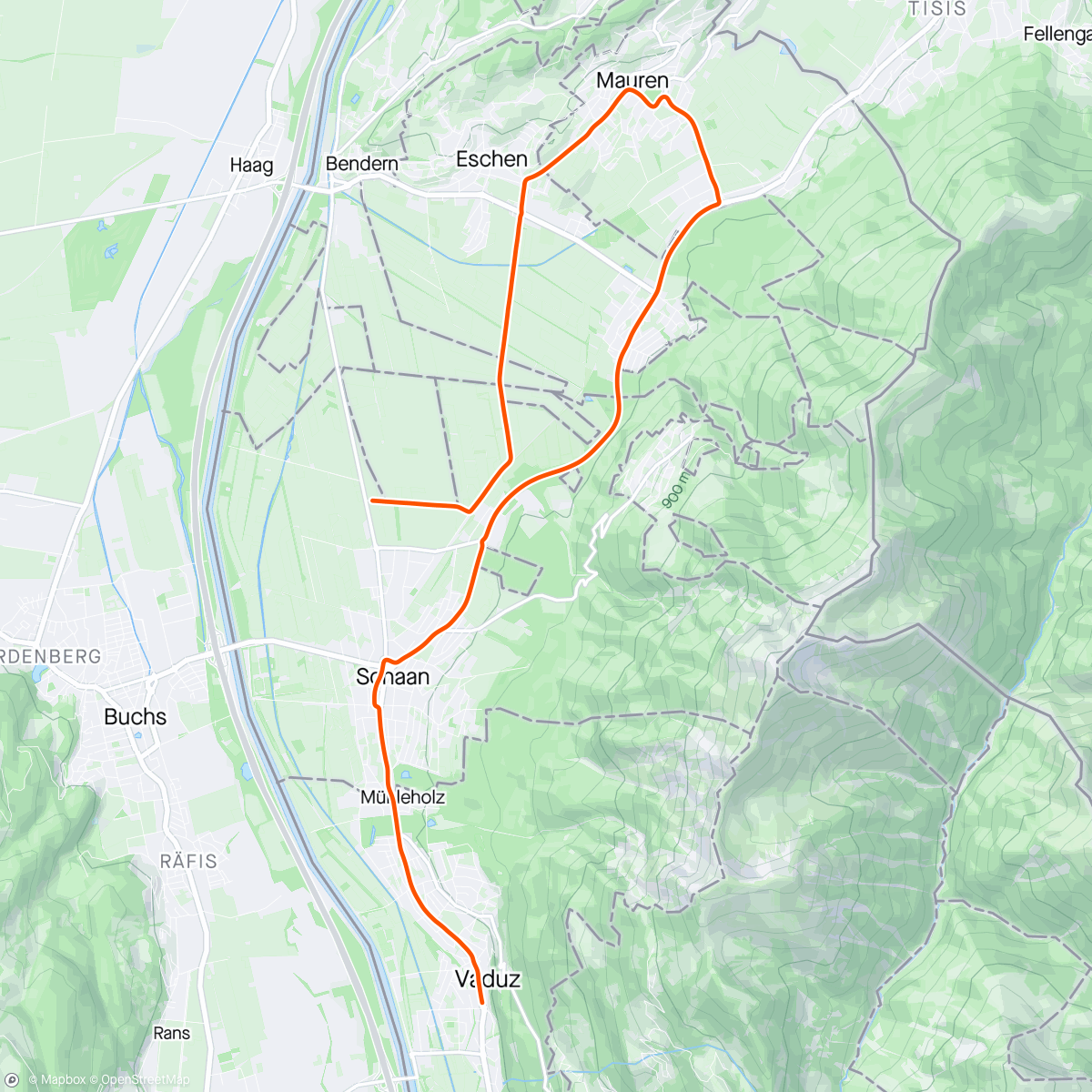 Map of the activity, ROUVY - Stage 8 (Vaduz) - Tour de Suisse 2022