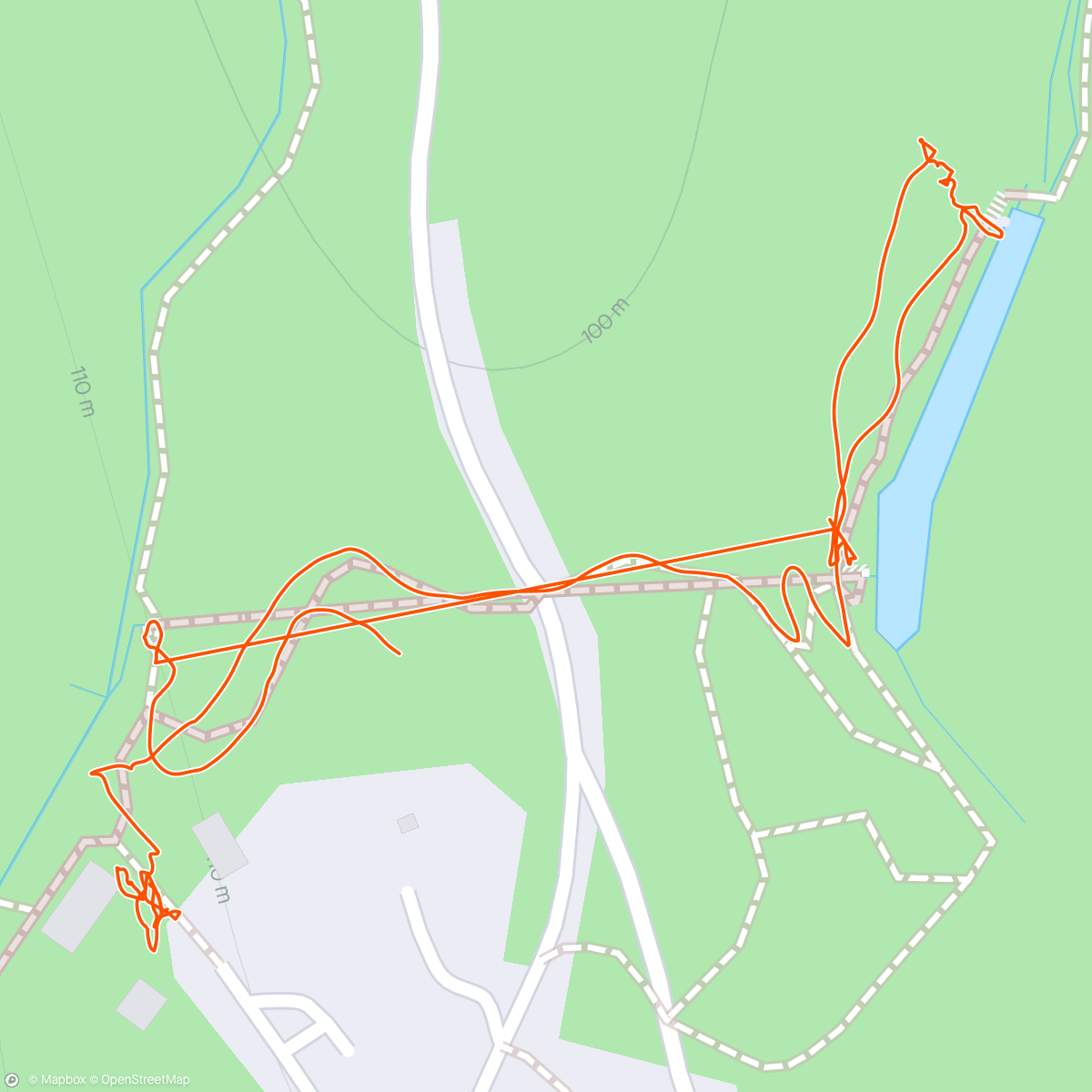 Map of the activity, Wander around Seven springs..walked through an underground tunnel which was different 😎☀️🏔️🌳🦚