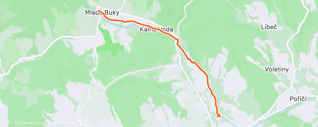 Карта физической активности (Afternoon Run)