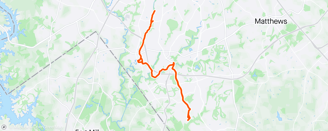 Mapa da atividade, Afternoon E-Bike Ride