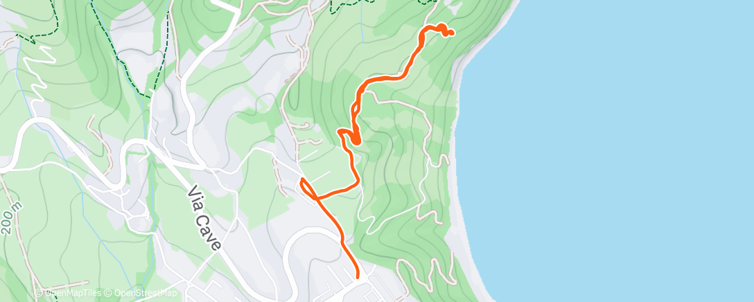 Map of the activity, La casa nel bosco (Conero)