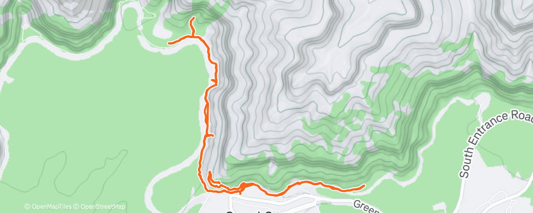 Карта физической активности (Afternoon Hike)