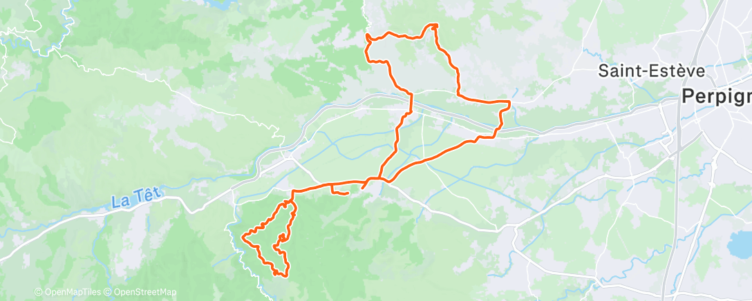 Map of the activity, Afternoon Gravel Ride