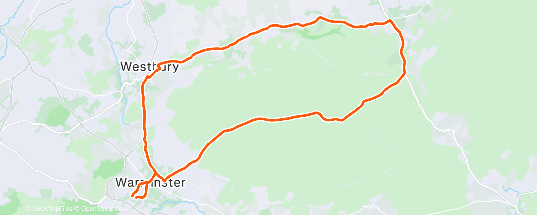 Карта физической активности (Spinning out the legs after this morning's run)