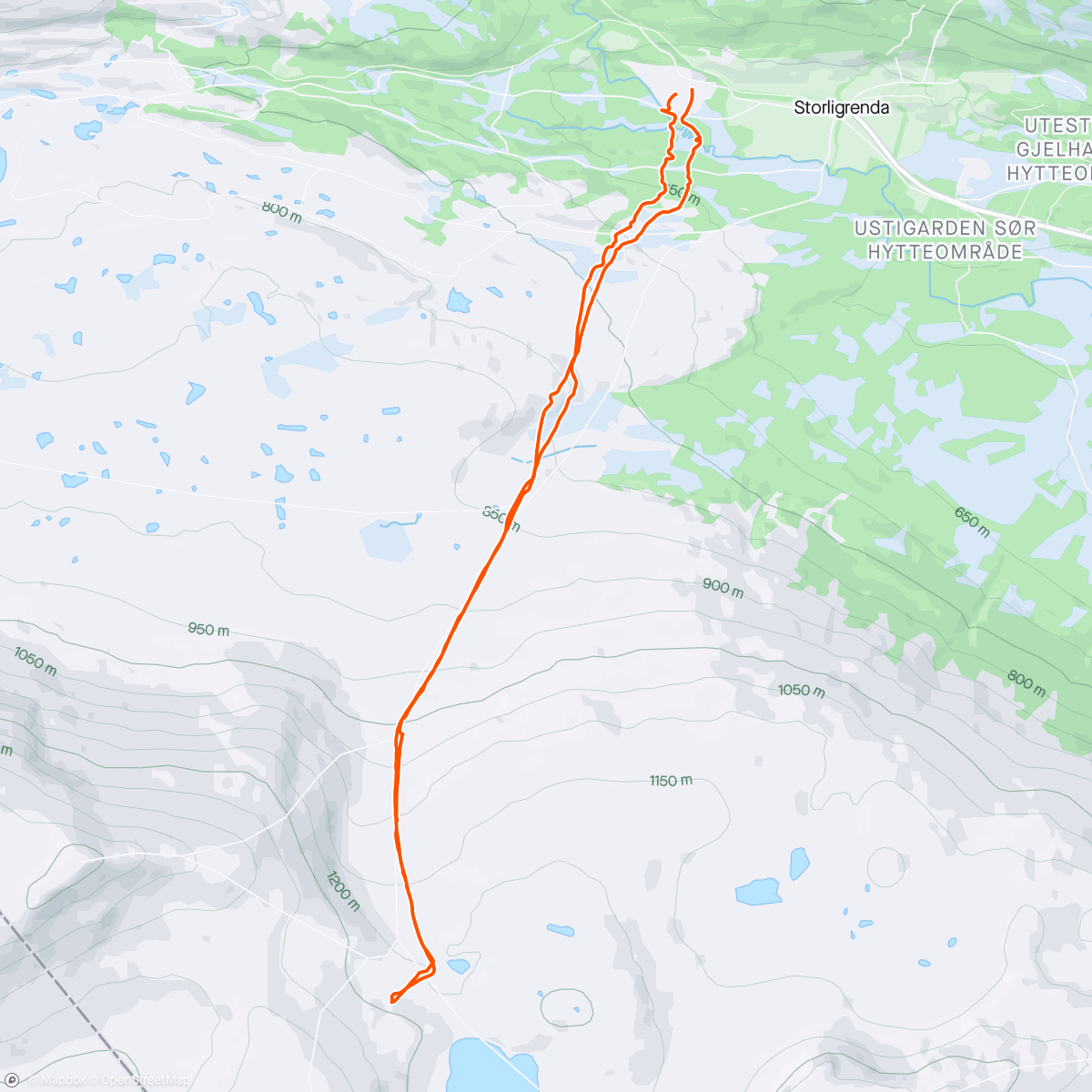 Map of the activity, Solotur i lett regnvær 🐣