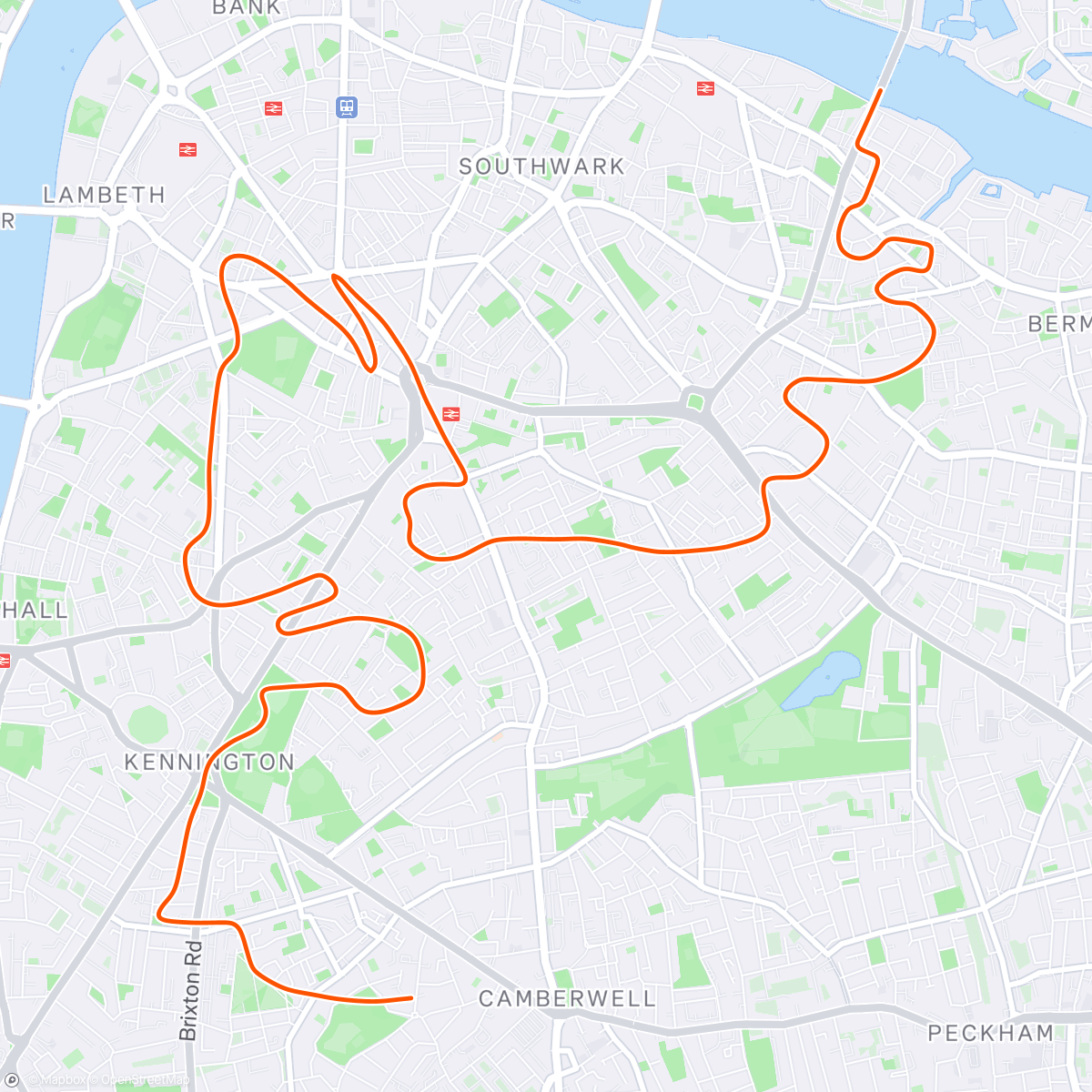 Map of the activity, Zwift - Surrey Hills in London