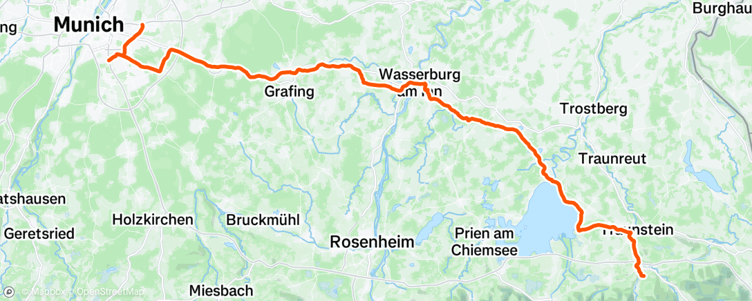 Map of the activity, München Siegsdorf