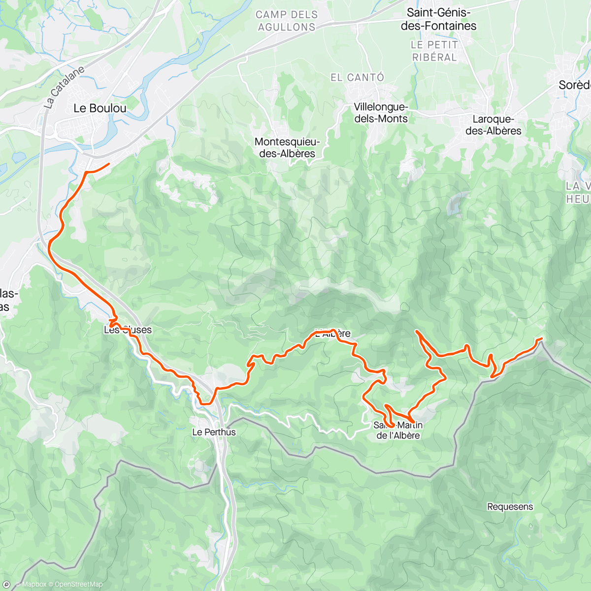 Map of the activity, Bike avec Maxime,  ascension col de l Ouillat et Pic du Neoulous