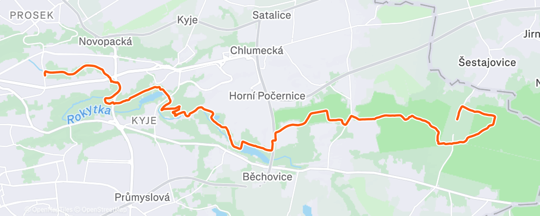 Map of the activity, Od Elišky za Žanetou, tradice