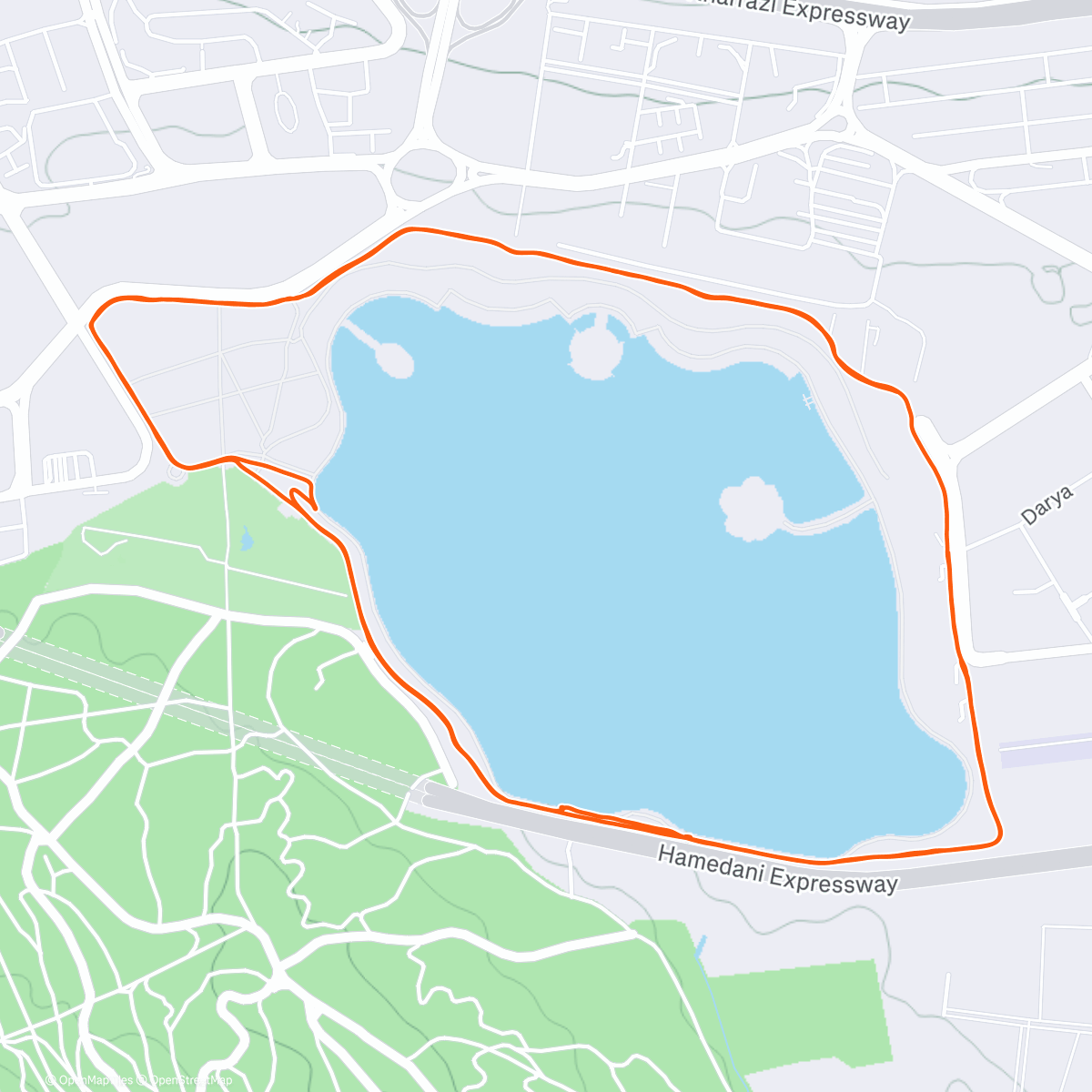 Map of the activity, Morning Ride