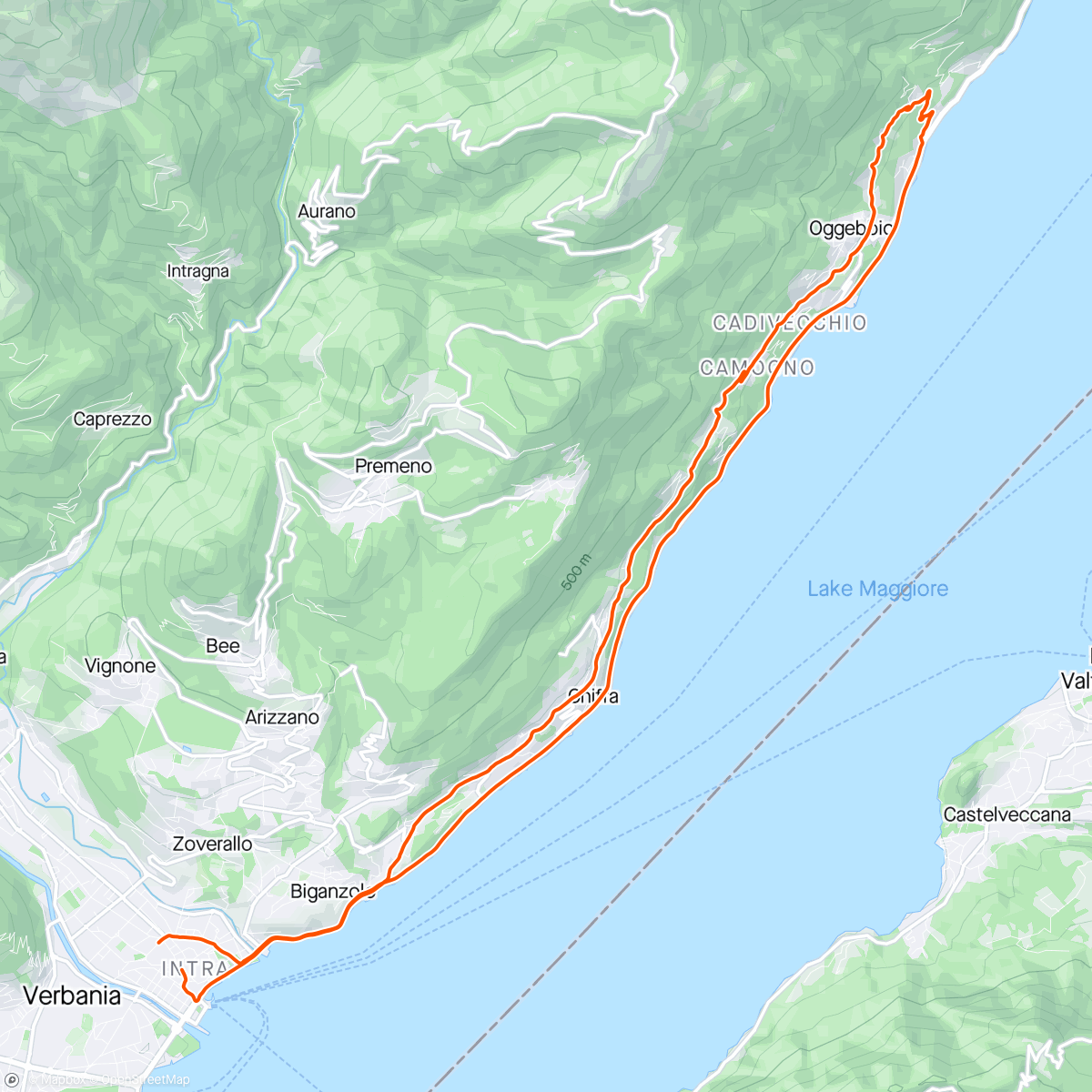 Map of the activity, Verbania - Barbè Superiore - Verbania