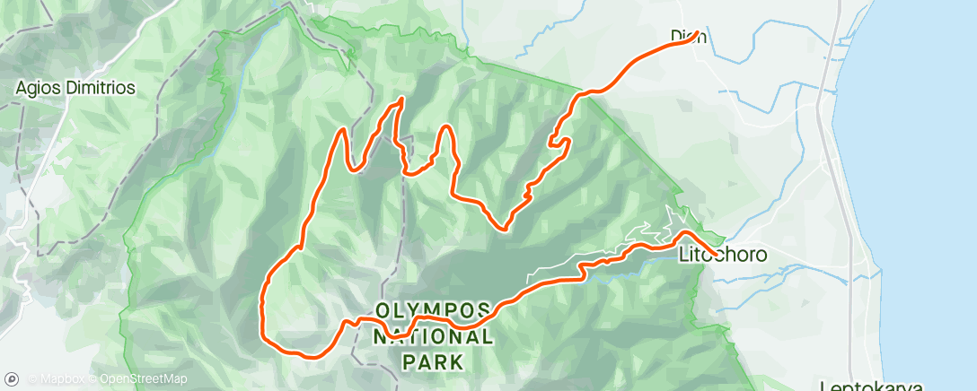 Map of the activity, Olympus Ultra