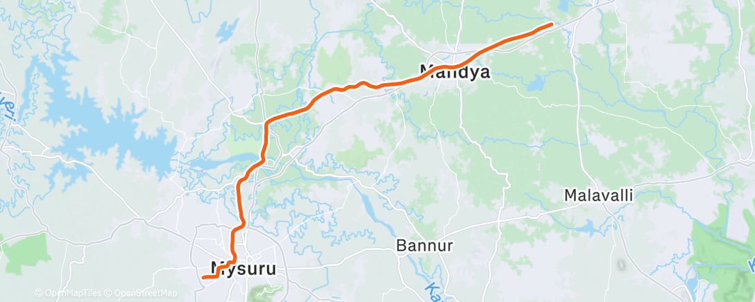 Map of the activity, Morning Run