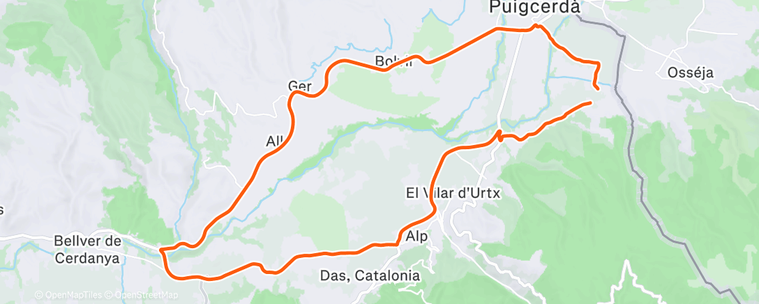 Map of the activity, Morning Ride