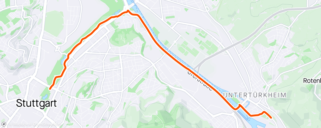 Map of the activity, Fahrt am Morgen /auf fetten Reifen, vom Drum Department ruhig rein ins Running Department.