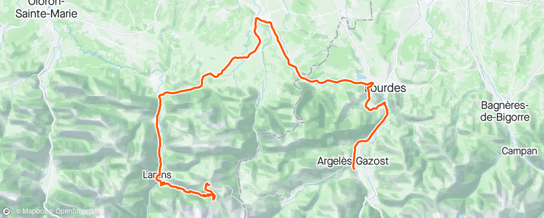 Map of the activity, Col d’Aubisque 🤩