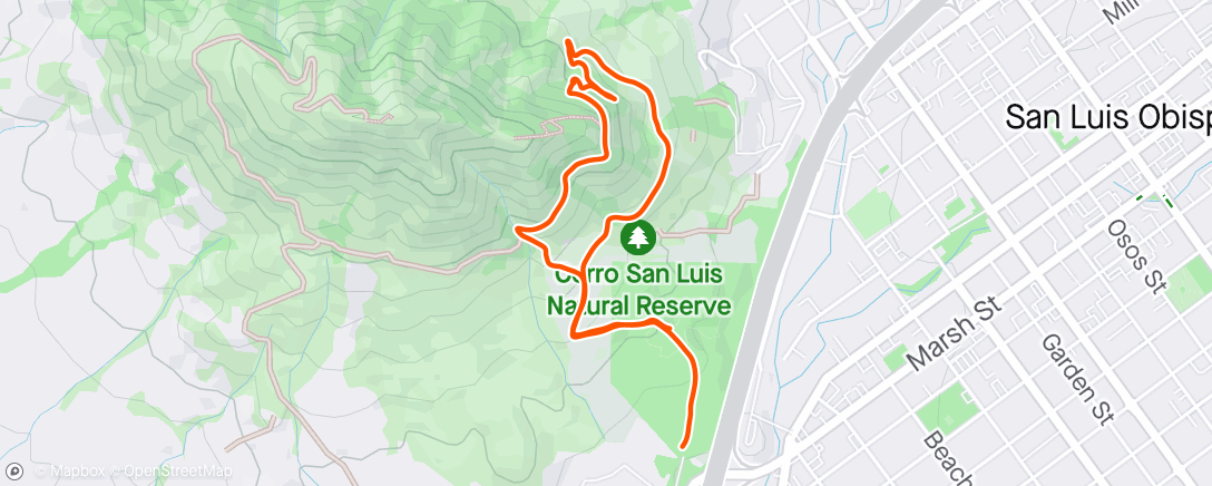 Map of the activity, 20th anniversary hike!