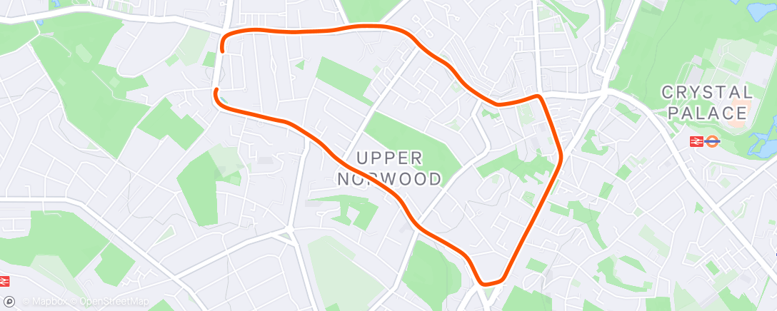 Map of the activity, Morning Run